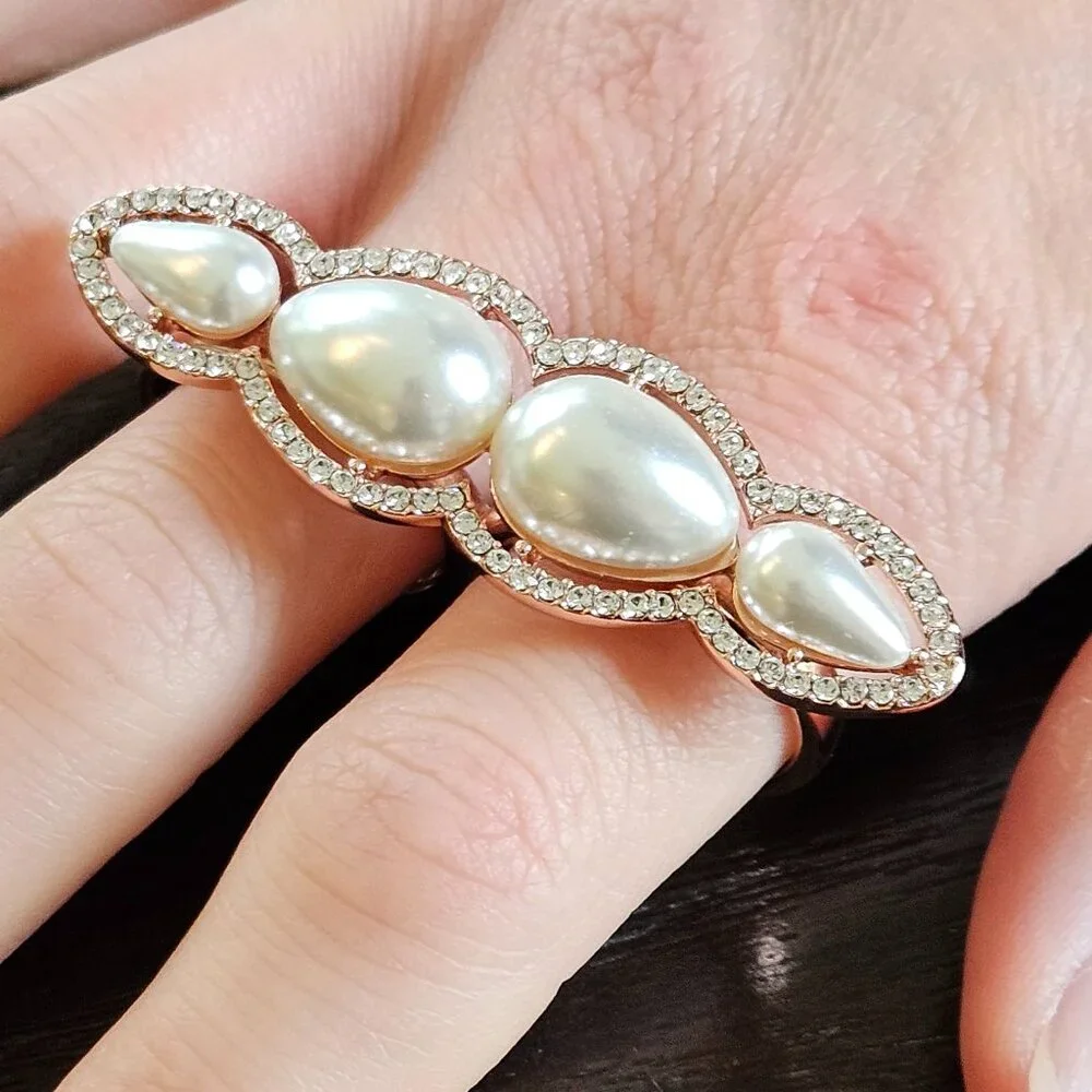 RFM Rose Gold Double Finger Ring - Picture 15 of 15